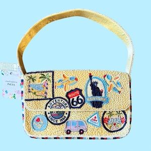 Road Trip Beaded Hand Bag New With Tags Route 66 Purse TikTok Viral Rare